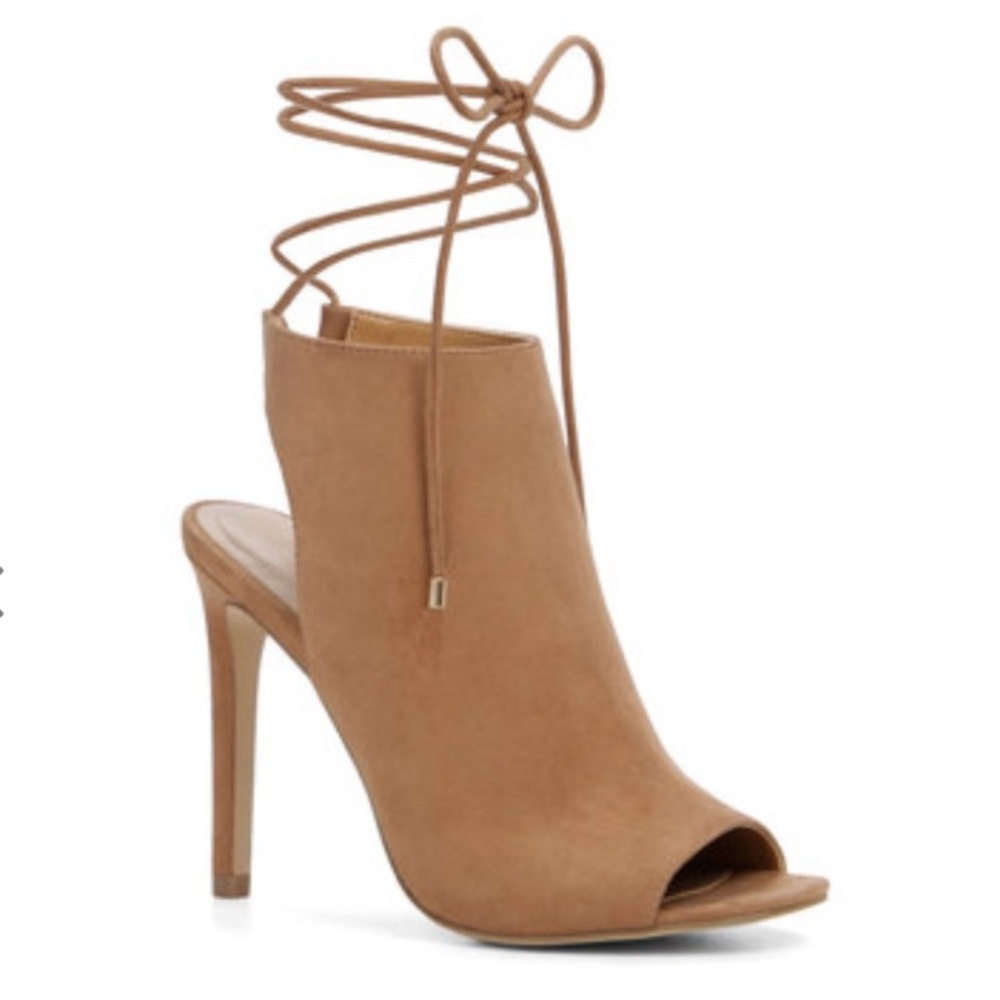 Aldo Tan Suede Lace Up Mule